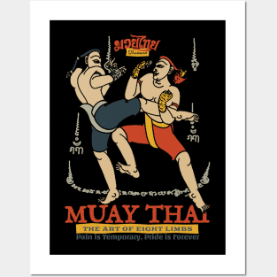 Muay Boran Muay Thai Sak Yant Posters and Art